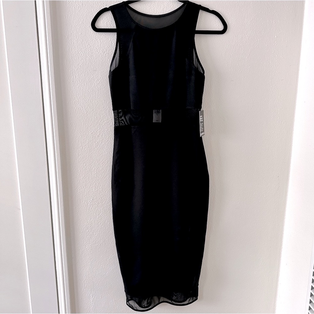 Express Black Midi Dress - Size 2
